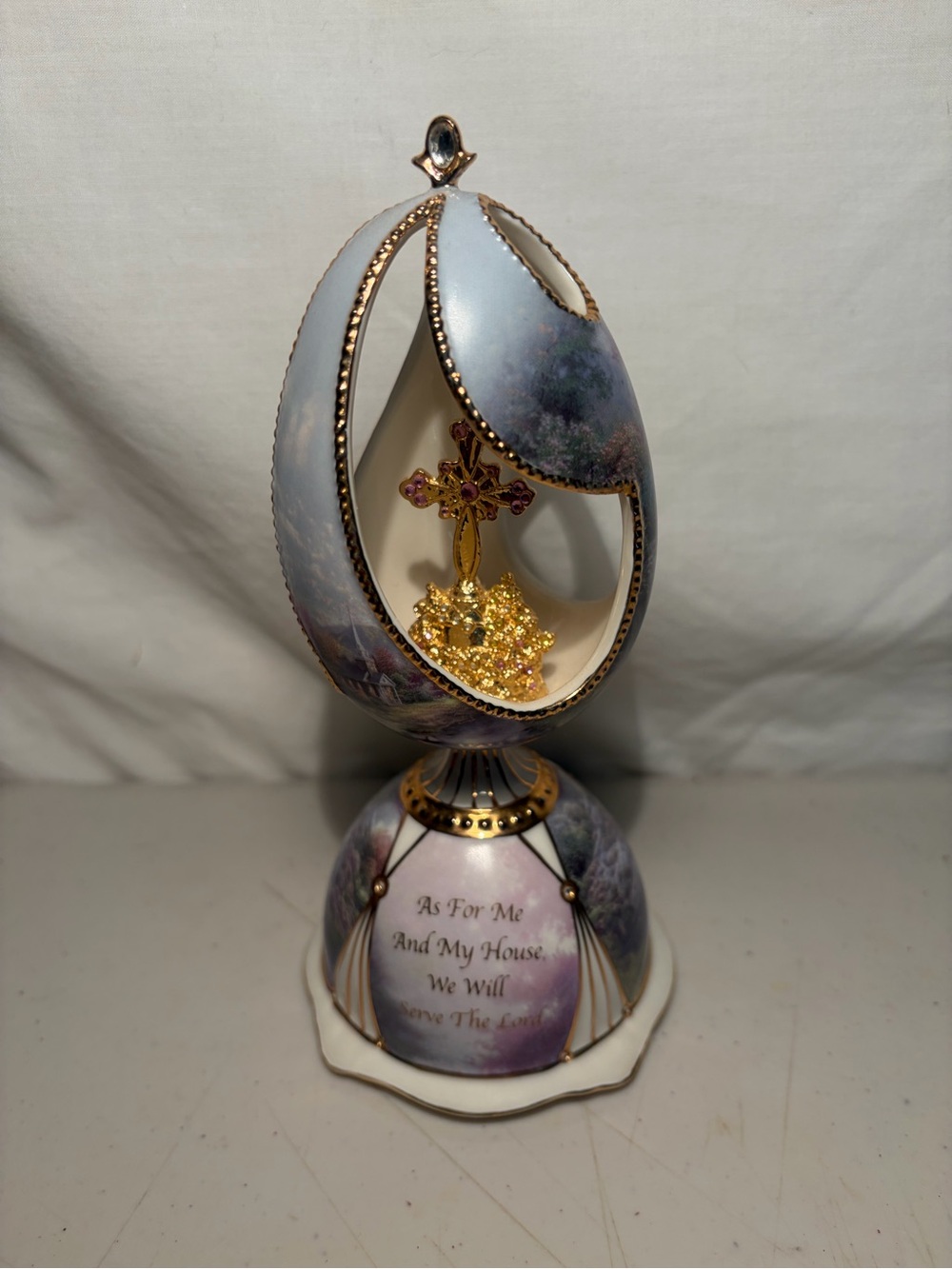 Thomas Kinkade 2000/Ardleigh Elliott 2006 Blessing of Faith music egg